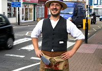 Chris Yapp As Aldred Daw Collard, The Poet Butcher Of Bedminster(photo: Zuleika Henry)